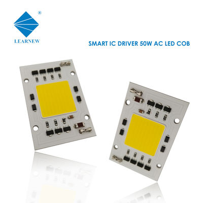 CE RoHS 40 * 60 มม. 50W ซัง LED 120DEG Flip Chip COB LED