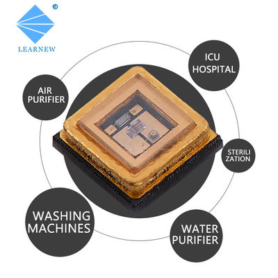 ชิป LED UVC 270nm 265nm 275nm ที่ได้รับการรับรอง CE พร้อมเลนส์แก้วควอตซ์สำหรับเครื่องกรองน้ำ