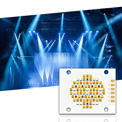 ชิป LED COB ห้าสี RGBWC 180W 300W พร้อมแรงดันไฟฟ้าขาเข้า 21-24V และมุมมอง 120° สำหรับไฟถ่ายภาพ