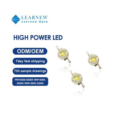 ชิป LED กำลังไฟสูง 1W-3W พร้อมมุมมอง 120° และรับประกัน 2 ปี สำหรับโซลูชันไฟส่องสว่างระดับมืออาชีพ