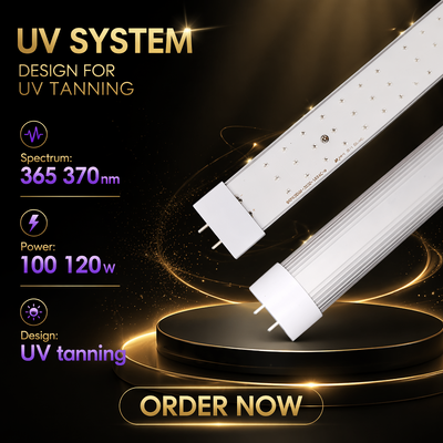 LEARNEW แรงไฟฟ้าสูง 100W -120W 365-370nm UV LED สําหรับการบําบัดผิว
