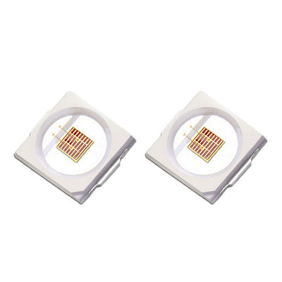 300mA 680nm SMD ชิป LED 3.0 * 3.0 มม. SMD LED Diode Silica Sphere Surface