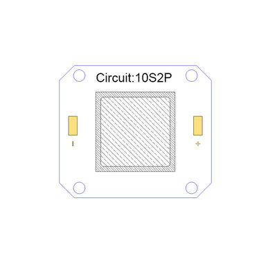 4046 50W COB LED สเปกตรัมเต็ม 395nm UV LED สำหรับเครื่องพิมพ์ออฟเซต