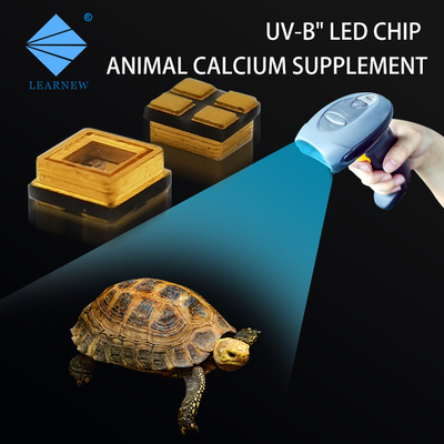 เลนส์แก้วควอตซ์ 290nm UVB LED Chip 14mW 100mA SMD RoHS รับรอง 3535