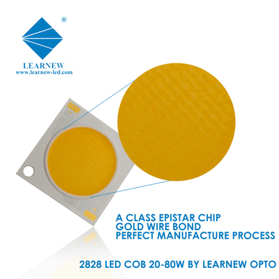พลังงานสูง 30W 40W 50W 80W 2828 3838 CRI>95 อายุการใช้งานยาว สี LED COB ชิปสําหรับสโฟตไลท์ LED