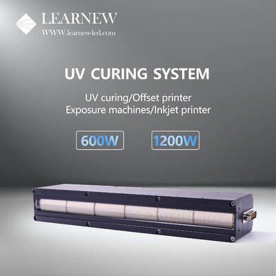 1200W 395nm UV LED Curing System with 120° View Angle &amp; 0-1200W Dimming Control Method for 3D/Offset/Inkjet Printer