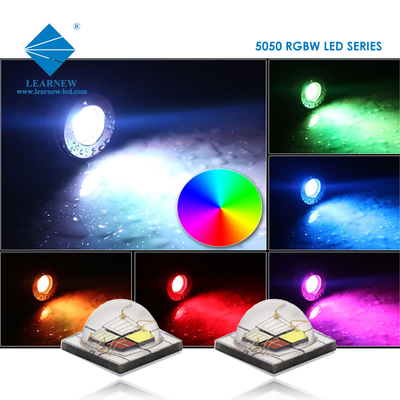 ชิป 12W SMD5050 RGBW 350mA 620-630nm 520-530nm 460-470nm 3000K สําหรับแสงเวที