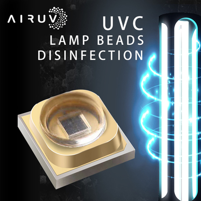 พลังงานแสงสูง UVA UVB LED Chip UVC 254nm Uv Led 270nm 280nm สีม่วง 1W 3W