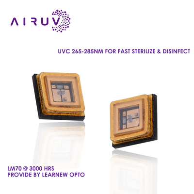 พลังงานแสง 35mw UVC LED Chip 150ma 200ma 254nm 2W LED Diode
