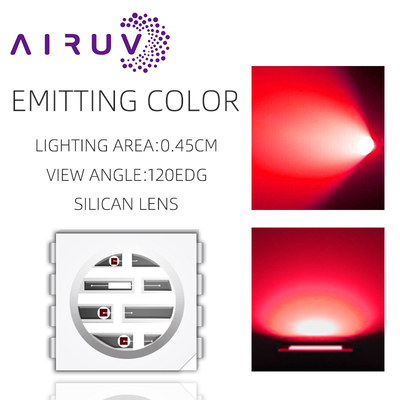 ขายปลีก SMD5050UYFIR SERIES ชิป LED 0.5w 585-595nm 840-850nm 80-100mW สําหรับกล้องและพิมพ์ 3 มิติ