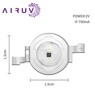 ชิป LED 2W 585-590nm 800-810nm 950-1100mW 700mA 2.0-2.4V สําหรับหลอดบําบัด