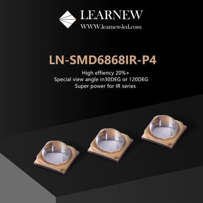 ชิป LED IR ความหนาแน่นและความเข้มข้นสูง 5-8W สําหรับความยาวคลื่นหลัก 730-950MM