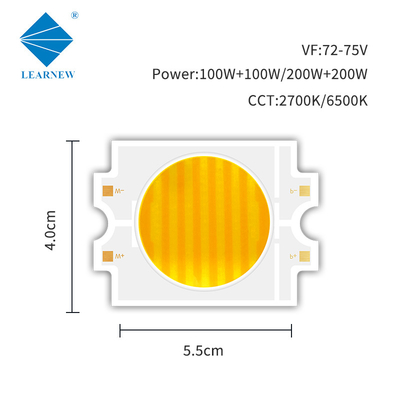 2700k 6500k ปรับ Cct Led Cob 100w+100w 200w+200w Bi Color Dual Color Cob สําหรับแสงถ่ายภาพ