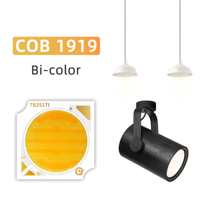 18W 25W สีสอง COB LED ชิป 2800k 6500k 1919 LED COB ปรับแสงถ่ายภาพ
