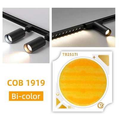 18W 24W 25W 30W Bi Color COB LED 1919 ซีรีส์ด้วยขนาดเต็ม 19x19MM และ CCT 2800K/6500K