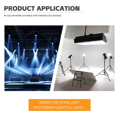 พลังงานสูง Bi Color 300W 6060 Flip Chip Custom Cob Led Chip สําหรับการค้า Led Light แสงเวที