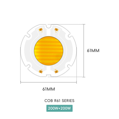 AC 51-53V 2700K-6500K ชิป LED สเปคตรเต็ม 200w AC COB ชิป LED