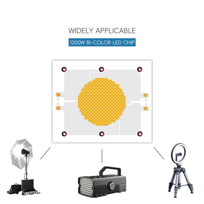 2700K 6500K สีสอง ไฮ พาวเวอร์ LED COB 1200W COB LED แสงถ่ายภาพ
