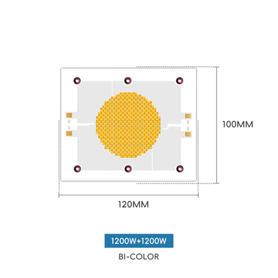 พลังงานหลุมไฟสูง สีแดง สีขาวอบอุ่น + สีขาวบวก 18a-21a 1200w +1200w smd led chip 120*100 COB Chip แสงถ่ายภาพ