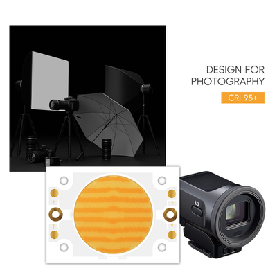 ชิป LED COB คุณภาพสูง 6500K 2700K ขาว + ขาวอบอุ่น 200W + 200W