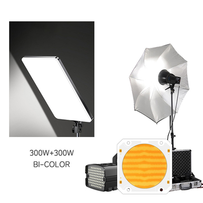 60*60 195-205V 300W 300W Dual CCT LED COB 200W 200W Bi Color COB LED Chip ด้วย 90LM/W และ CCT 620nm/460nm/520nm/2700K/6500K