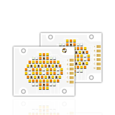 พลังงานสูง 180W UV LED Light Quartz Lens 4050 SMD Chip ชิป 620nm/460nm/520nm/2700K /6500K ชิป LED COB สีห้า