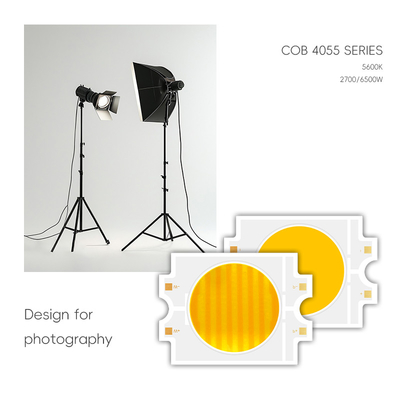 40x55mm COB Light Board LED Surface Light Source เย็นและอบอุ่น สีขาวธรรมชาติ สีฟ้า สีแดง 75V 300W LED Chip