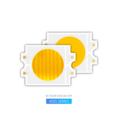 ในคลัง 4055 Cob Led Chip Dual Cct Warm White Cool White Dimmable 300w Cob Led Chip Cri95 2700k+6500k ราคาถูก