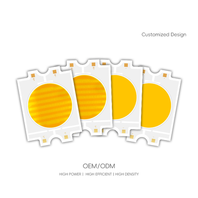 CCT สองสาย 2700K+6500k สองสี CRI ขาวอบอุ่น+เย็น 70 80 90 95 พลังงานสูง 100W 200W 300W COB LED Chip Bicolor
