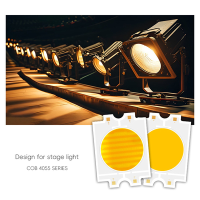 ความดันคงที่ DC 75V LED สีสอง COB 4055 Bi Color 2700K+6500K พลังงานสูง 300W COB LED