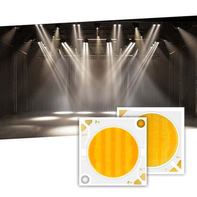 2424 สีสอง COB LED CCT 2700k ถึง 6500k CRI95 สูง COB LED Chip Reflector รูปแบบ R21mm 40W + 40W 100-110lm/w 1.1A 36-38V สายไฟ COB