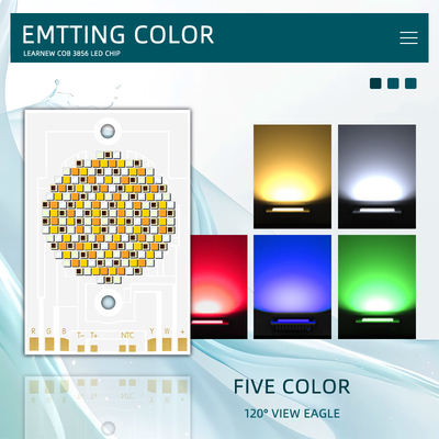 COB 3856 300w CCT 620nm/460nm/520nm/2700K /6500K สี COB LED Chip Lamp กลีบไดโอเดสสําหรับหลอดถ่ายภาพ