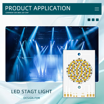 COB 3856 300w CCT 620nm/460nm/520nm/2700K /6500K สี COB LED Chip Lamp กลีบไดโอเดสสําหรับหลอดถ่ายภาพ