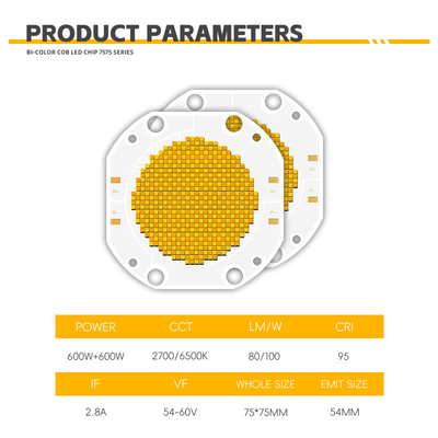 ปรับแต่ง CRI สูง พลังงาน 200W 300W 500W 600W 700W 1200W COB ชิป LED Board LED Light Module
