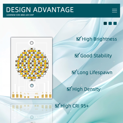 ชิป LED COB 3856 300W 36-39V RGBCW สำหรับไฟถ่ายภาพ
