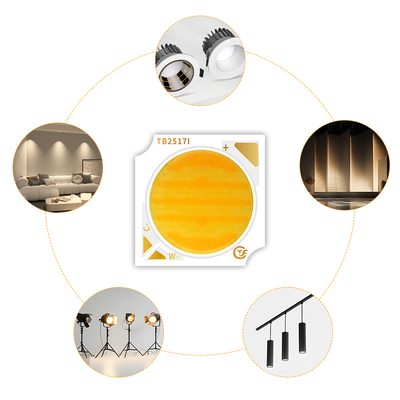 ชิป LED สองสี 18W-30W 2800K-6500K สามารถปรับแต่ง COB Ra90