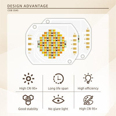 ชิป LED 3545 350W RGBCW 45-48V COB ความสว่างสูง