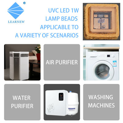 ชิป LED UVC 270nm 265nm 275nm ที่ได้รับการรับรอง CE พร้อมเลนส์แก้วควอตซ์สำหรับเครื่องกรองน้ำ