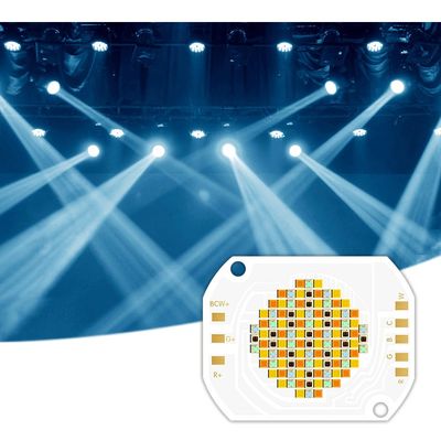 ชิป LED COB สี RGBWW 5 in 1 ขนาด 350W พร้อมแรงดันไฟฟ้าขาเข้า 45-48V และมุมมอง 120° สำหรับไฟถ่ายภาพ