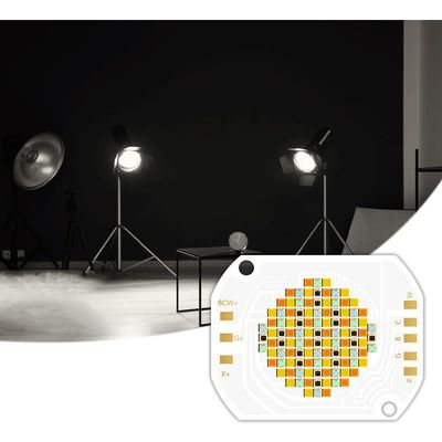 ชิป LED COB 350W 2700K-6500K RGBCW ปรับสีได้เต็มรูปแบบ พร้อมมุมมอง 120° สำหรับไฟเวทีและไฟถ่ายภาพ