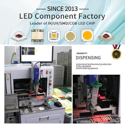 ชิป LED COB RGBWW 5-in-1 300W 500W 460/520/620NM สำหรับไฟเวทีและโปรเจกต์ DIY