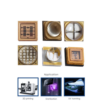 280nm ความยาวคลื่น 0.5W พลังงาน ชิป LED UVB กับ 10000 ชั่วโมงในการทํางานสําหรับการรักษาทางการแพทย์และการเติบโตของพืช