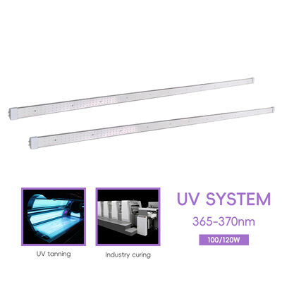 เตียงอาบแดด 365nm 1.5M 1.76M หลอด UV-A ไฟ LED 100W 120W หลอด UV OEM/ODM โลโก้ สร้างแบรนด์สำหรับบูธอาบแดด