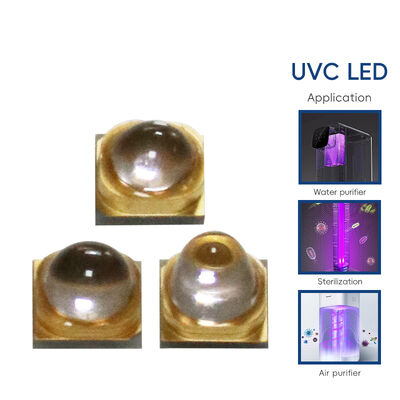 UV Led 270nm 3838 254nm UV LED พลังงานสูง UV UVC LED UV-C LED 265nm UVC LED 270nm UV-C LED 1W 3W