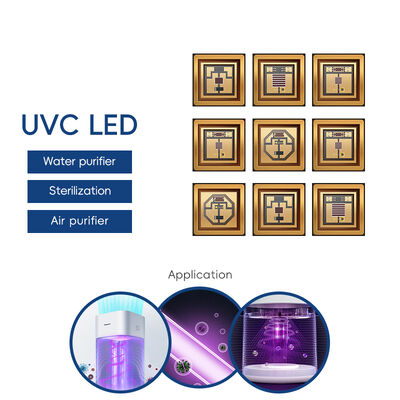 3636 UVC 1W 220-235nm ถ้า 100mA 3.6*3.6 มม. มุมมอง 120°