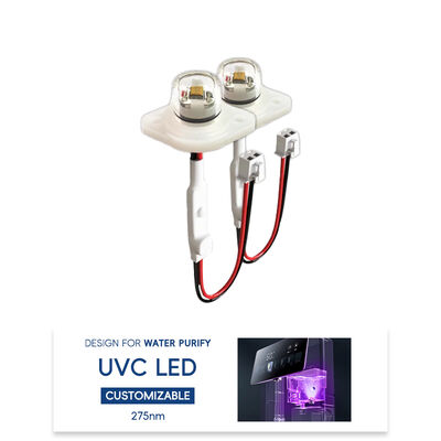 ประสิทธิภาพสูง ECO ราคา UV UV-C DC12V UVC โมดูล LED 275nm 0.5W 40mA IP68 DC24V ล้างอากาศน้ํา 6-10mW