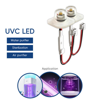 ประสิทธิภาพสูง ECO ราคา UV UV-C DC12V UVC โมดูล LED 275nm 0.5W 40mA IP68 DC24V ล้างอากาศน้ํา 6-10mW