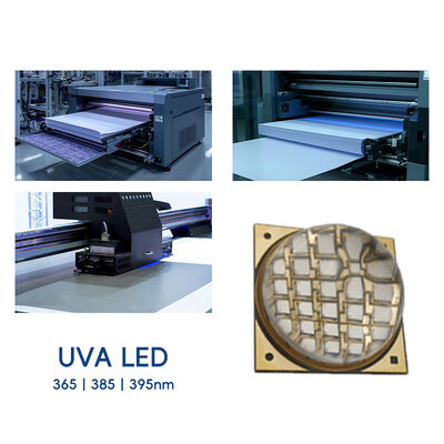 OEM ODM Free Sample High Power 100W 200W 300W UVA COB UV LED Chip 365nm 385nm 395nm 33500-120000mW UV Curing LED Module