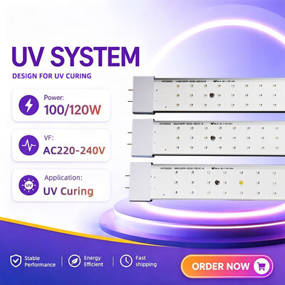 หลอดฟอกหนัง UV 100W 120W UVA 365Nm UVB 310Nm อัตราส่วน 10:1 ความยาว 1.8M 2.0M หลอดปรอททดแทน ได้รับการรับรอง CE TSGK