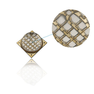 ชิป COB LED UVA 100W 395nm 60-90 องศา สำหรับการบ่มด้วย UV พร้อมเลนส์แก้วควอตซ์